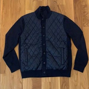 Men’s Quilted Bomber Jacket. Size Medium.